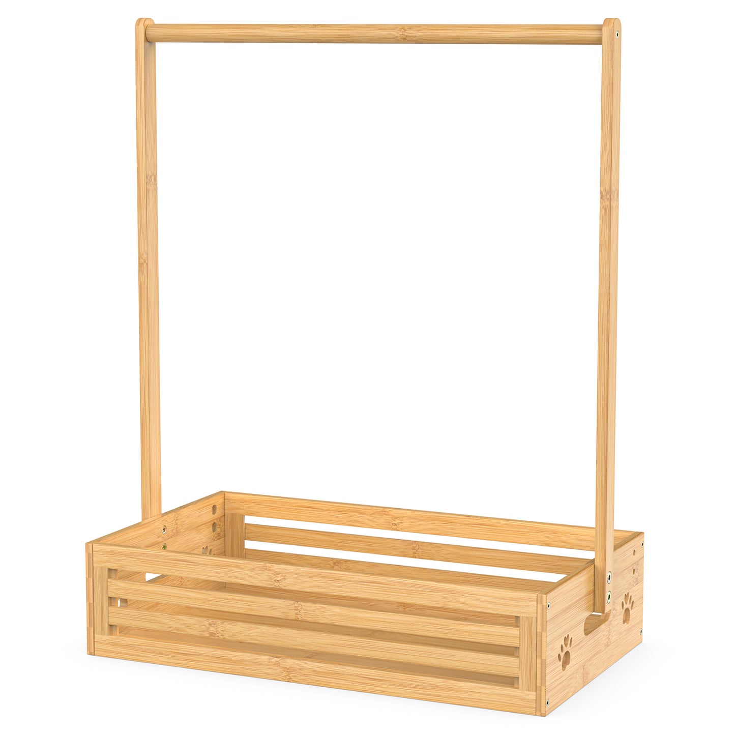 Bamboo Pets Clothes Rack with Storage Box