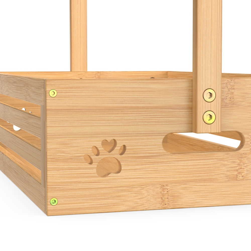 Bamboo Pets Clothes Rack with Storage Box